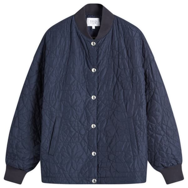 

Стеганая рубашка Maison Kitsune, синий