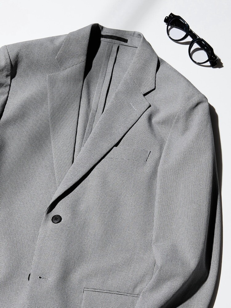 Куртка airsense шерстяная Uniqlo, цвет 05 серый — фото 3