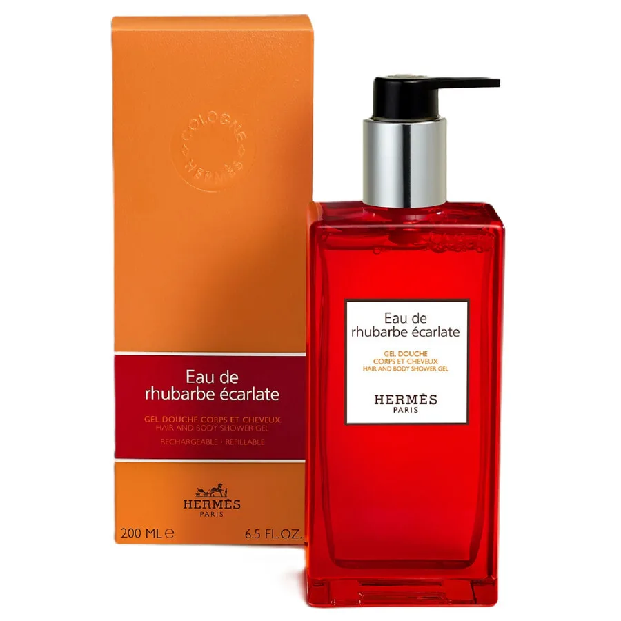Гель для душа Hermes Eau De Rhubarbe Ecarlate, 200 мл, для ванны и тела, 3346130010548 — фото 2