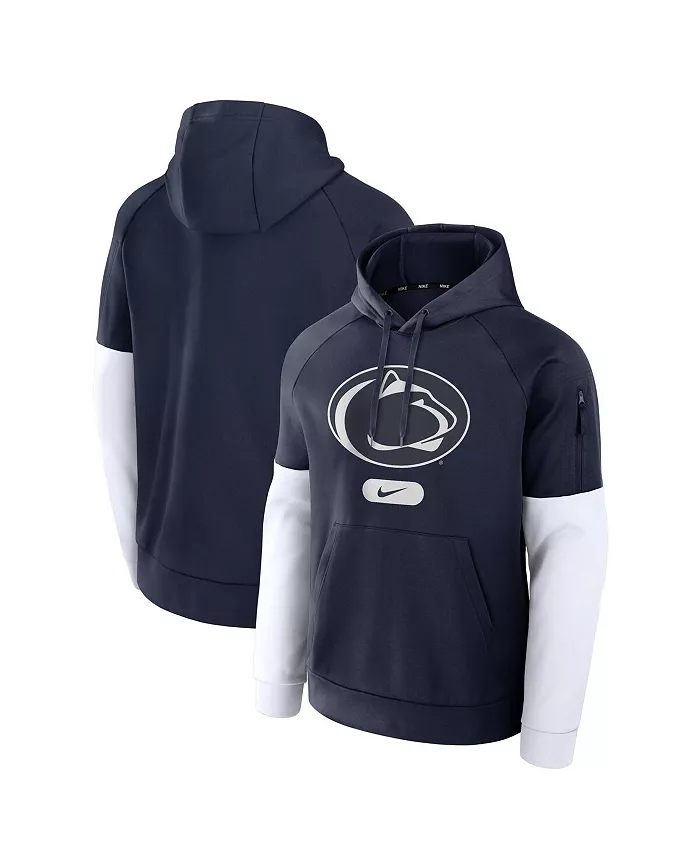 

Мужская синяя толстовка с капюшоном Penn State Nittany Lions для фитнеса Nike