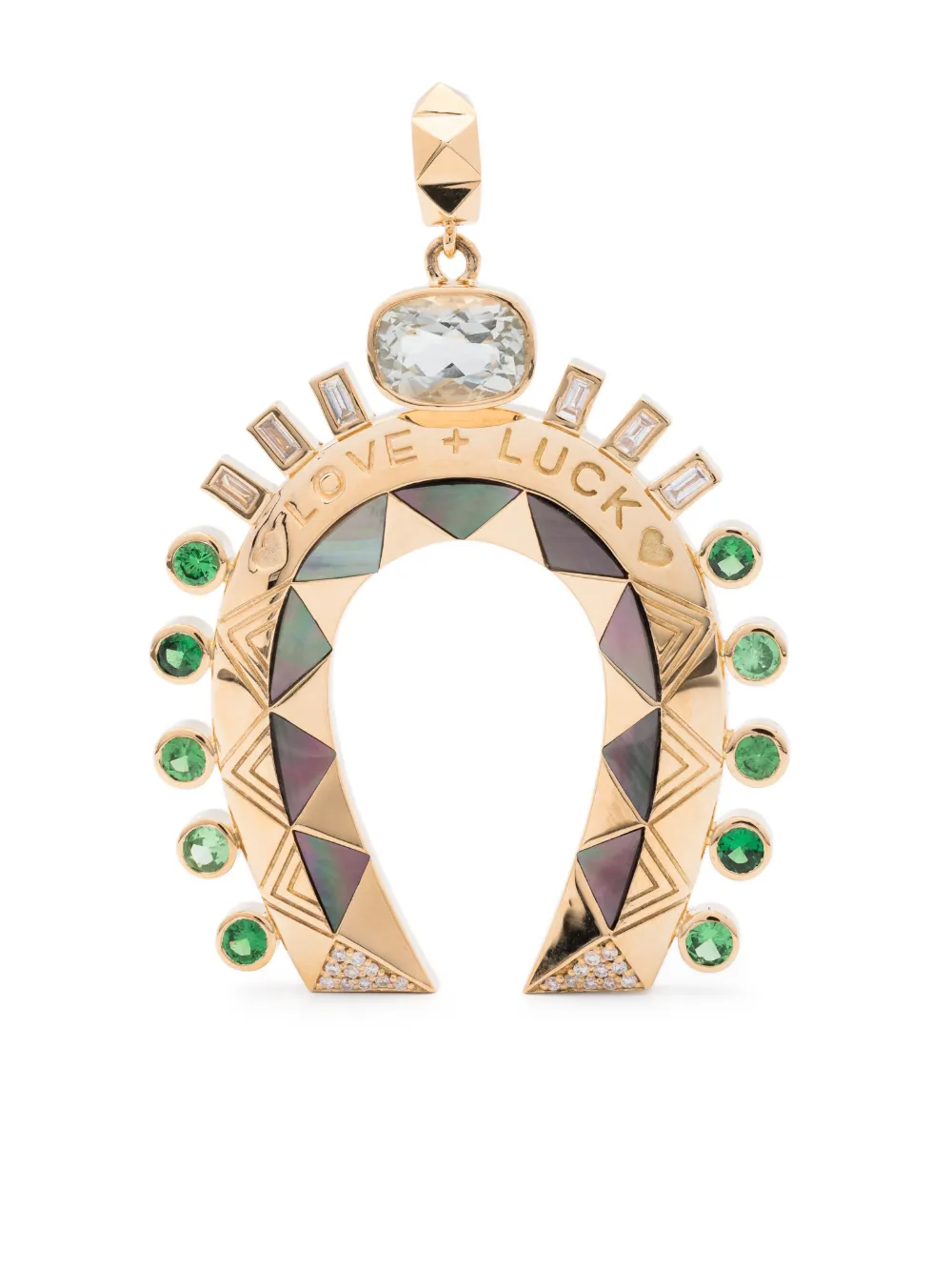 

Подвеска Major Love + Luck Horseshoe из желтого золота с камнями Harwell Godfrey, золотой