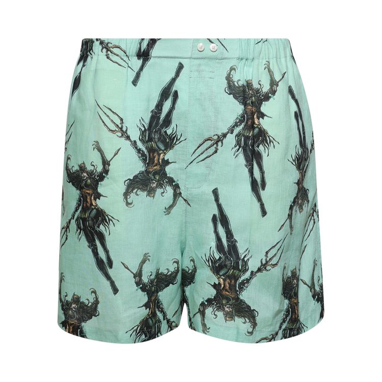 

Шорты Acne Studios Printed Shorts 'Green', зеленый