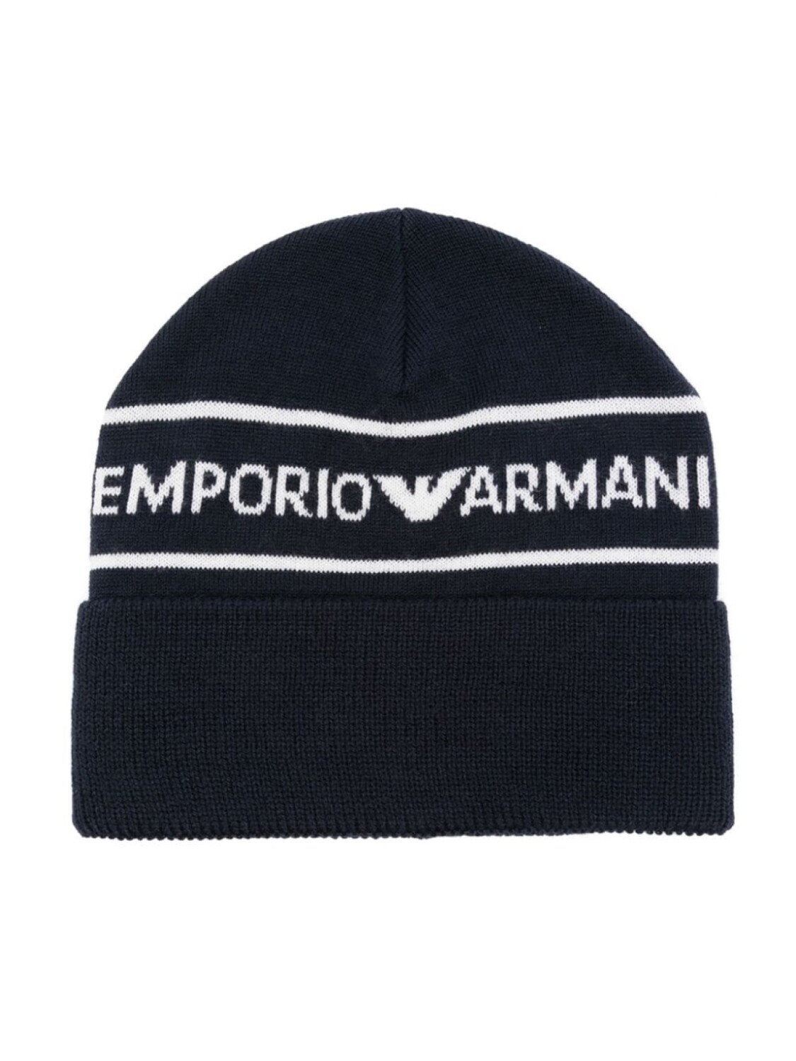

Emporio Armani Kids шапка бини с логотипом, синий