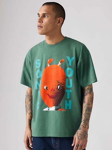 

Футболка группы Sonic Youth Levi's, цвет Dirty Alien - Green