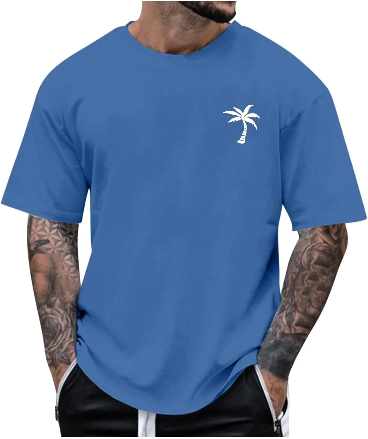 

Мужская футболка с принтом пальм