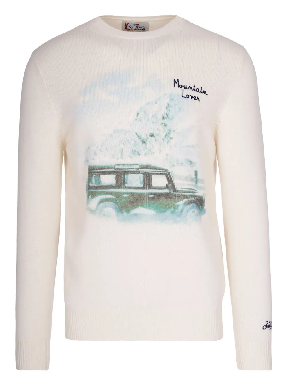 

Свитер с графическим принтом "Любитель гор" Mc2 Saint Barth, бежевый