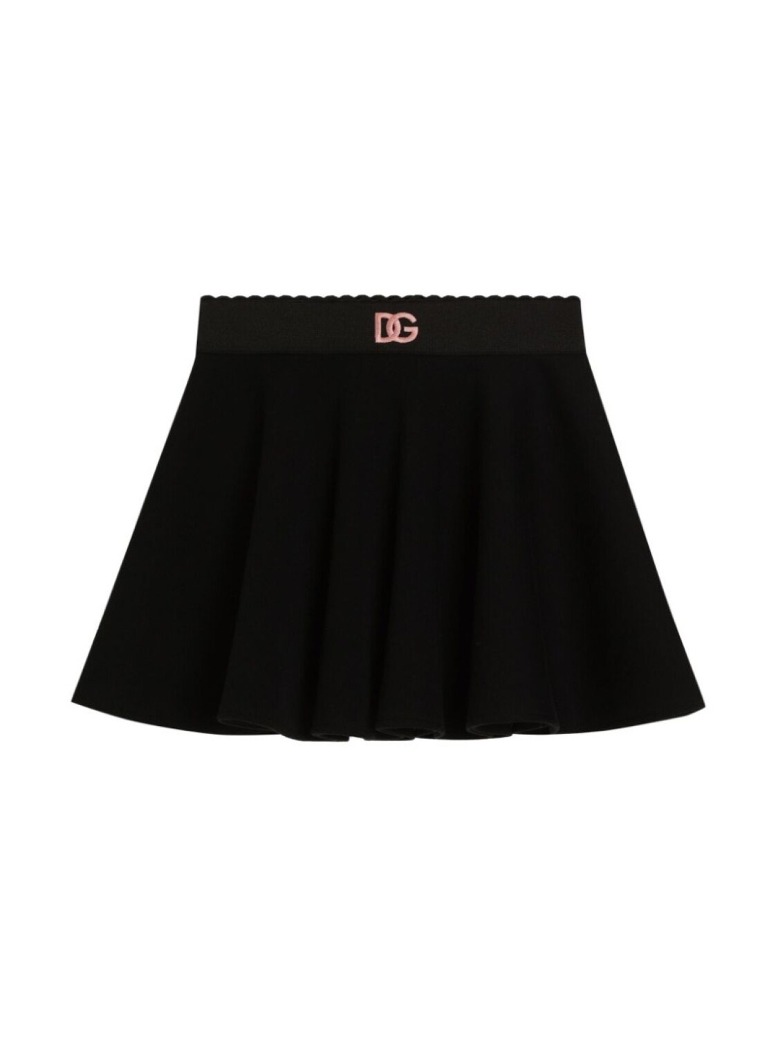 

Юбка с вышитым логотипом Dolce & Gabbana Kids, черный