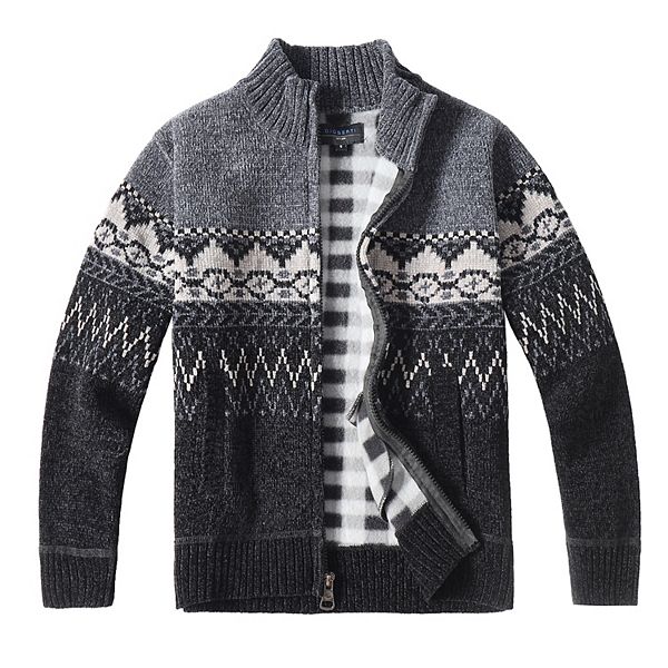 

Кардиган из кашемира с фланелевой подкладкой для мальчика Gioberti, Gray Black