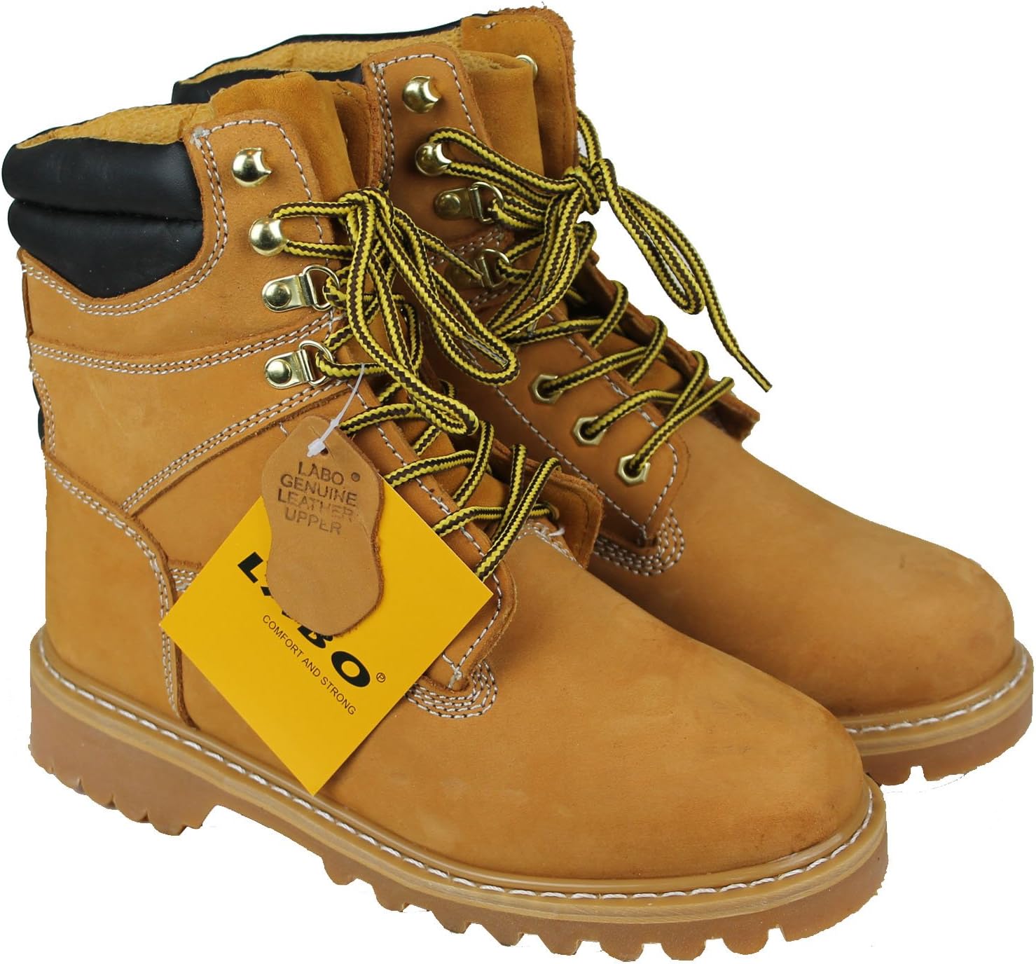 Мужские ботинки LABO Brand 811 из натуральной кожи, высокие (E.W) 20 см Labo Pro, Wheat — фото 2