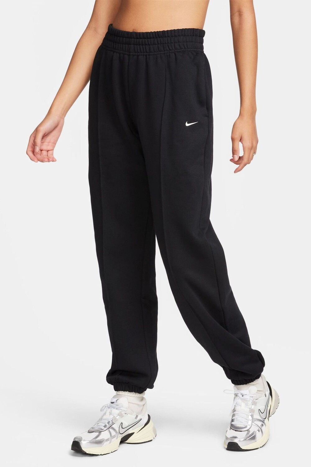 

Беговые брюки с логотипом-галочкой Nike, черный