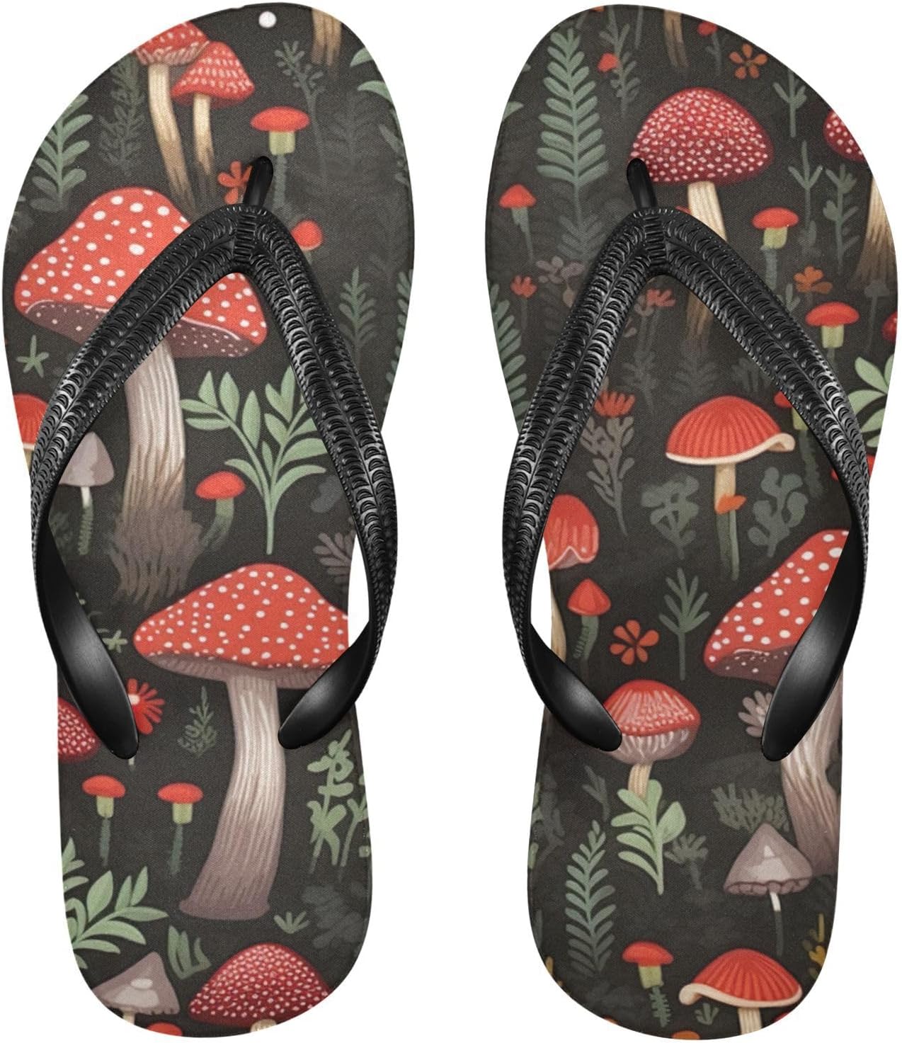 

Шлепанцы «Красный гриб» для пляжа, летние повседневные сандалии для женщин и мужчин, тапочки для душа, размер XS Kfbe