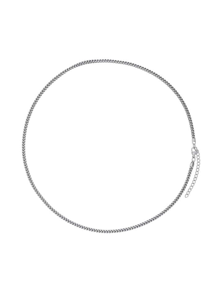 

Steel_Art Мужское колье «Найджел», серебристого цвета, полированное серебристое