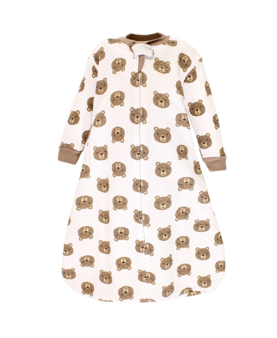 

Высококачественная стеганая футболка с длинными рукавами для комфортного сна и ношения Hudson Baby, Little bear