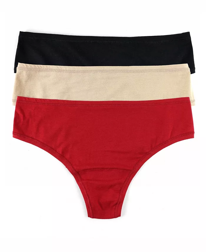 

Женские стринги Play Stretch с высокой талией, 3 шт Hanky Panky, мультиколор