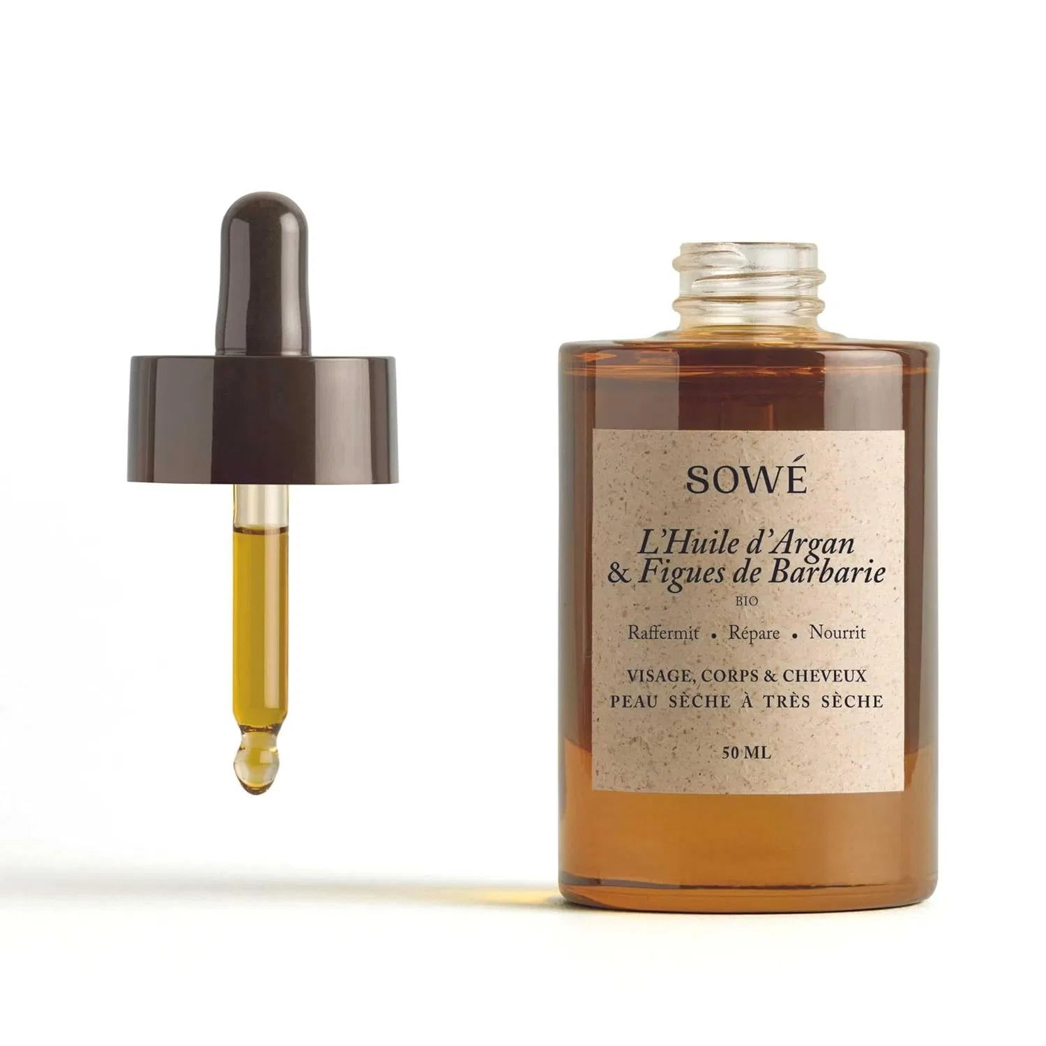 Масло для лица Sowé — Масло арганы и опунции PURE ARGAN AND CHICKLE PEAR OIL, 50 мл