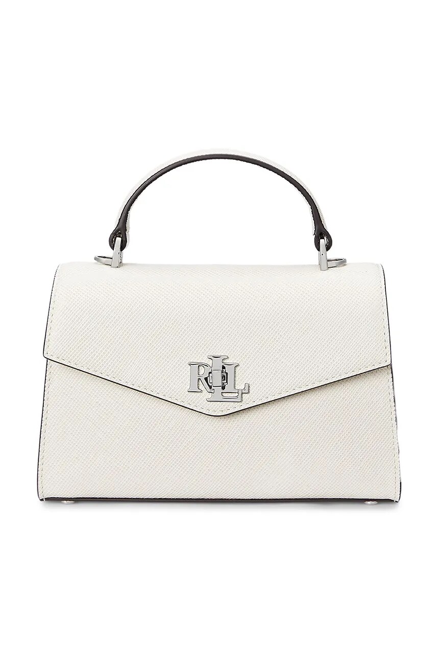 

Кожаная сумка Lauren Ralph Lauren, белый