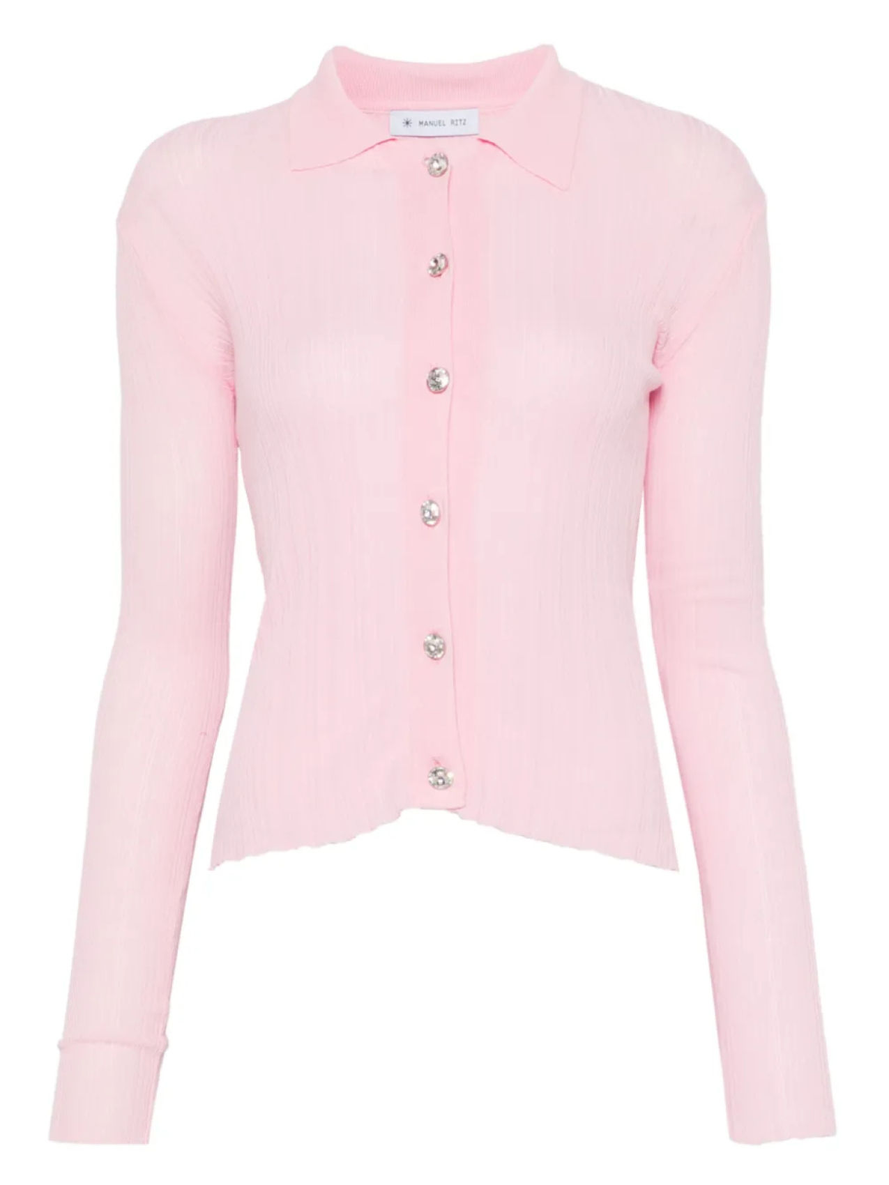 

Рубашка Manuel Ritz ribbed top, розовый