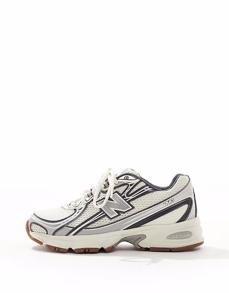 Кроссовки New Balance 740 бежевого и серого цветов - эксклюзивно для ASOS — фото 2