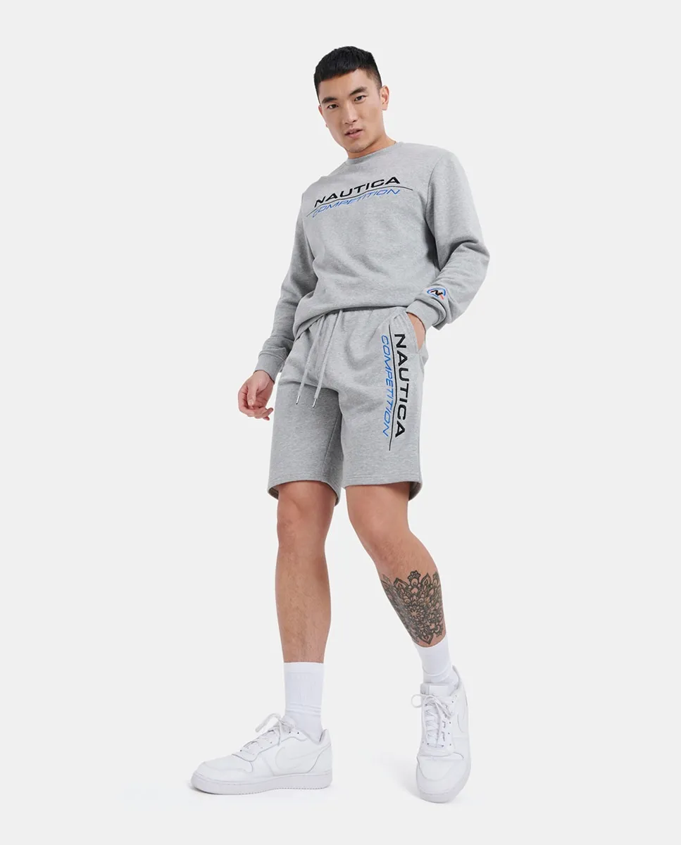 

Мужские однотонные хлопковые шорты Nautica, серый