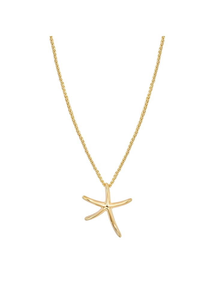 

Lulu & Jane Колье в виде морской звезды, металлический сплав, желтое золото