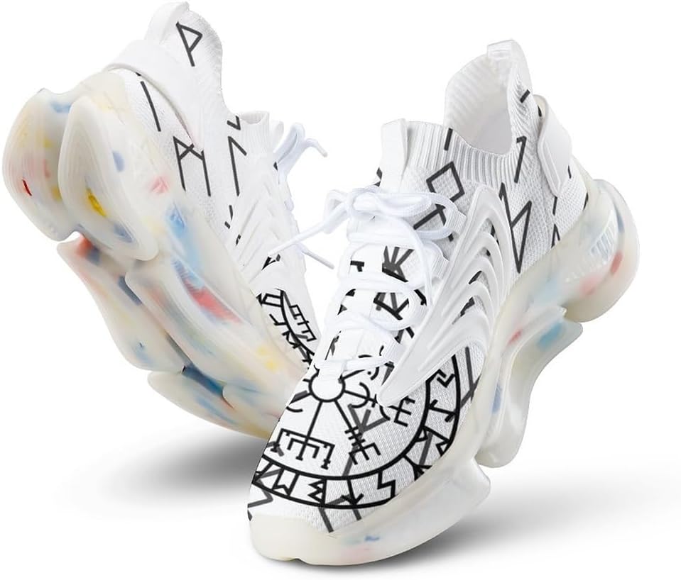 

Спортивные кроссовки викингского стиля для бега и ходьбы, удобная дышащая обувь для мужчин и женщин Ahtcpo, белый