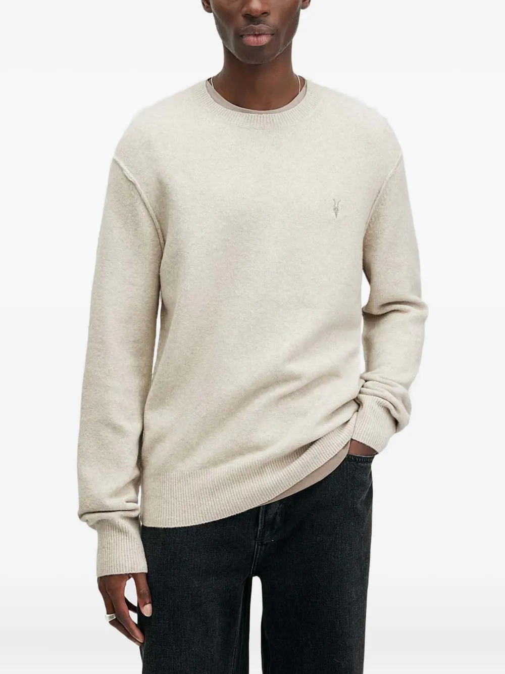 

Свитер Statten с круглым вырезом Allsaints, нейтральный