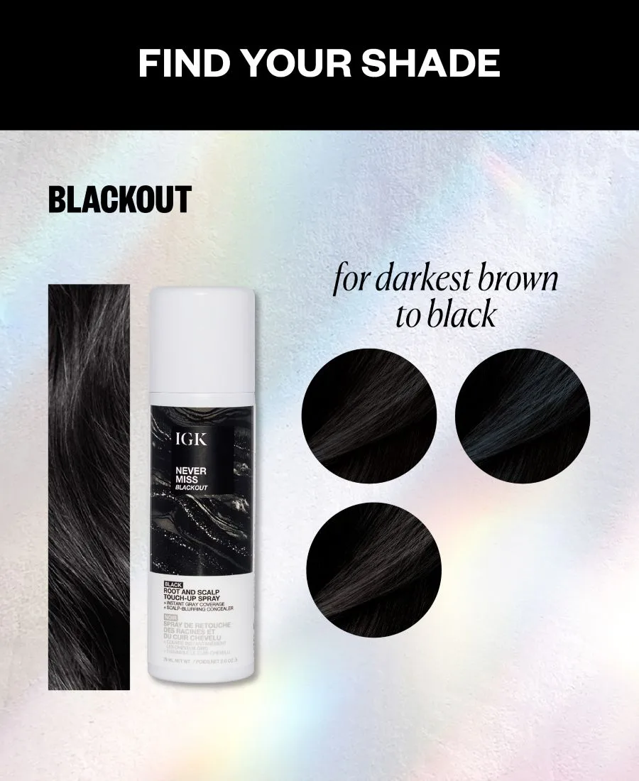 IGK Hair Спрей для подкрашивания корней и кожи головы Never Miss Root and Scalp Blackout Touchout Spray — фото 3