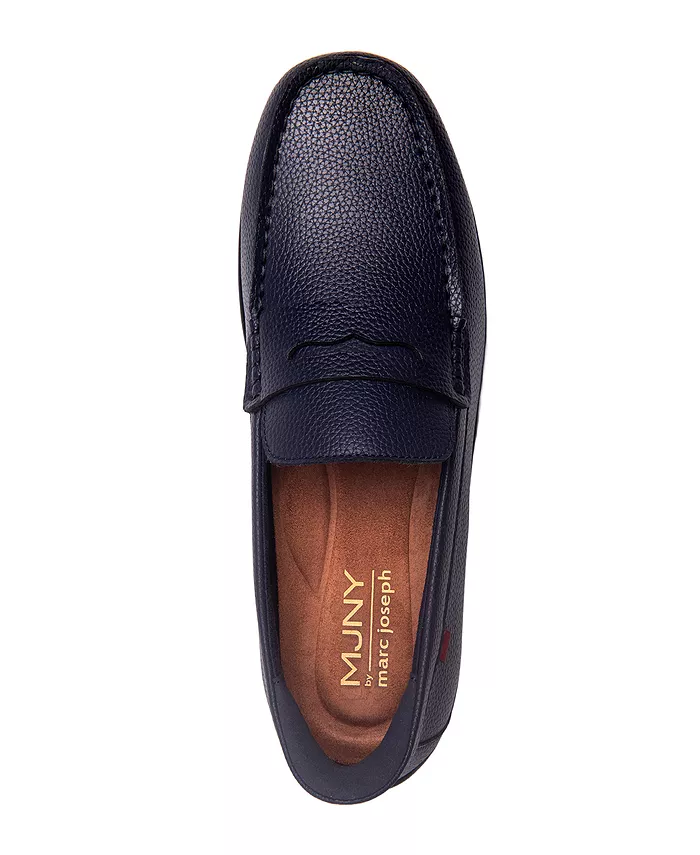 Мужские пенни лоферы John Street с технологией Hands-Free Slip On Marc Joseph New York, синий — фото 4