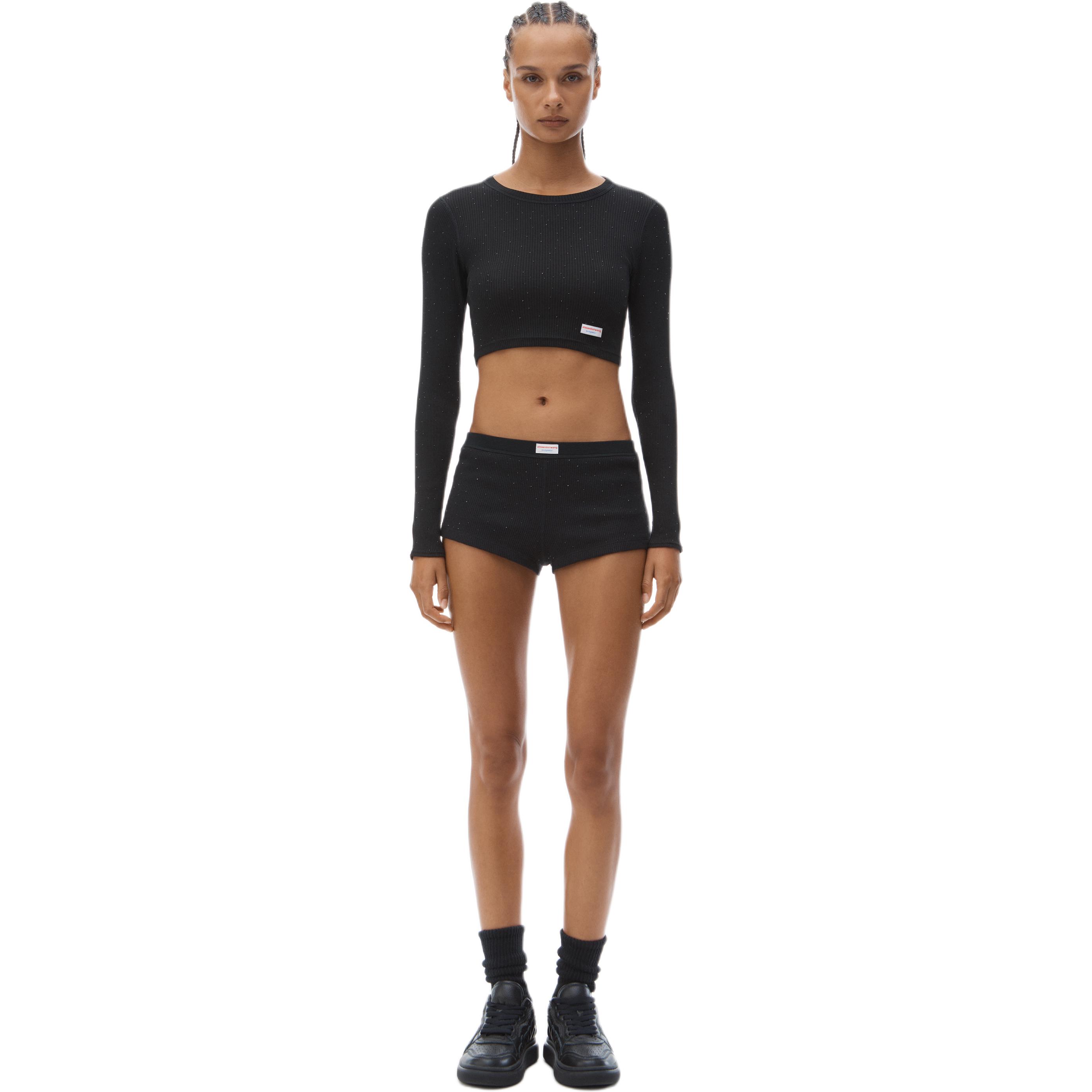 Alexander Wang Кроп-топ Bodywear для женщин черный — фото 3