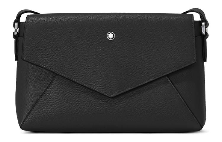 

Кожаная наплечная сумка через плечо мужская классическая черная MONTBLANC