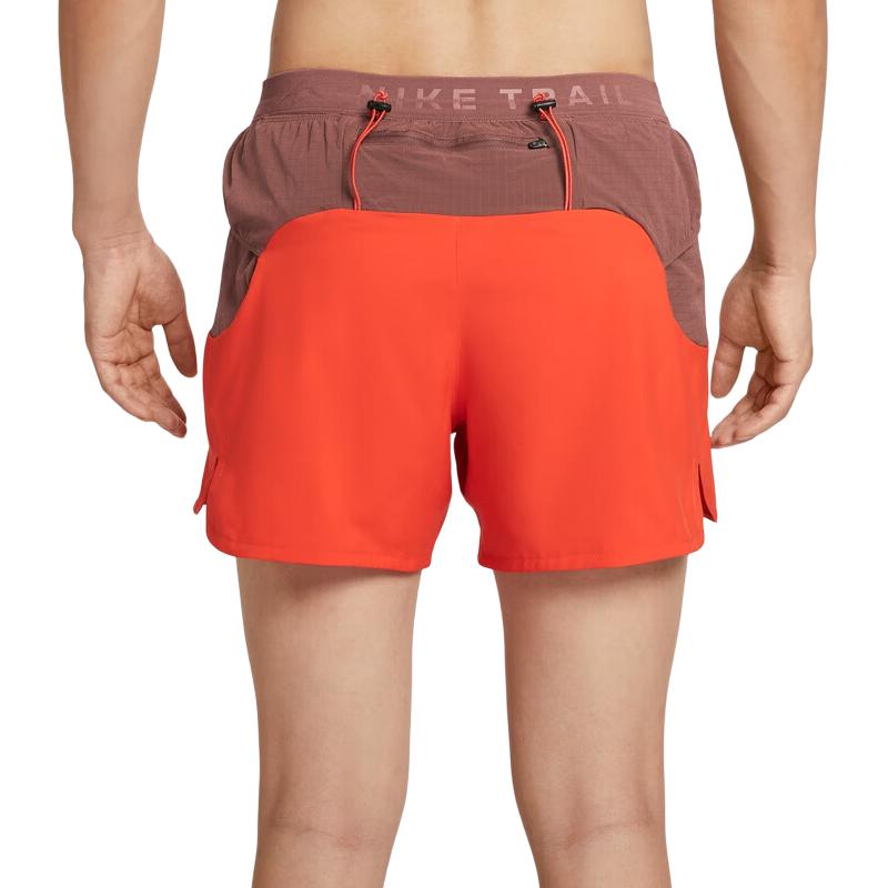 Мужские шорты для спорта dri fit adv trail second sunrise Nike, красный/коричневый/черный — фото 3