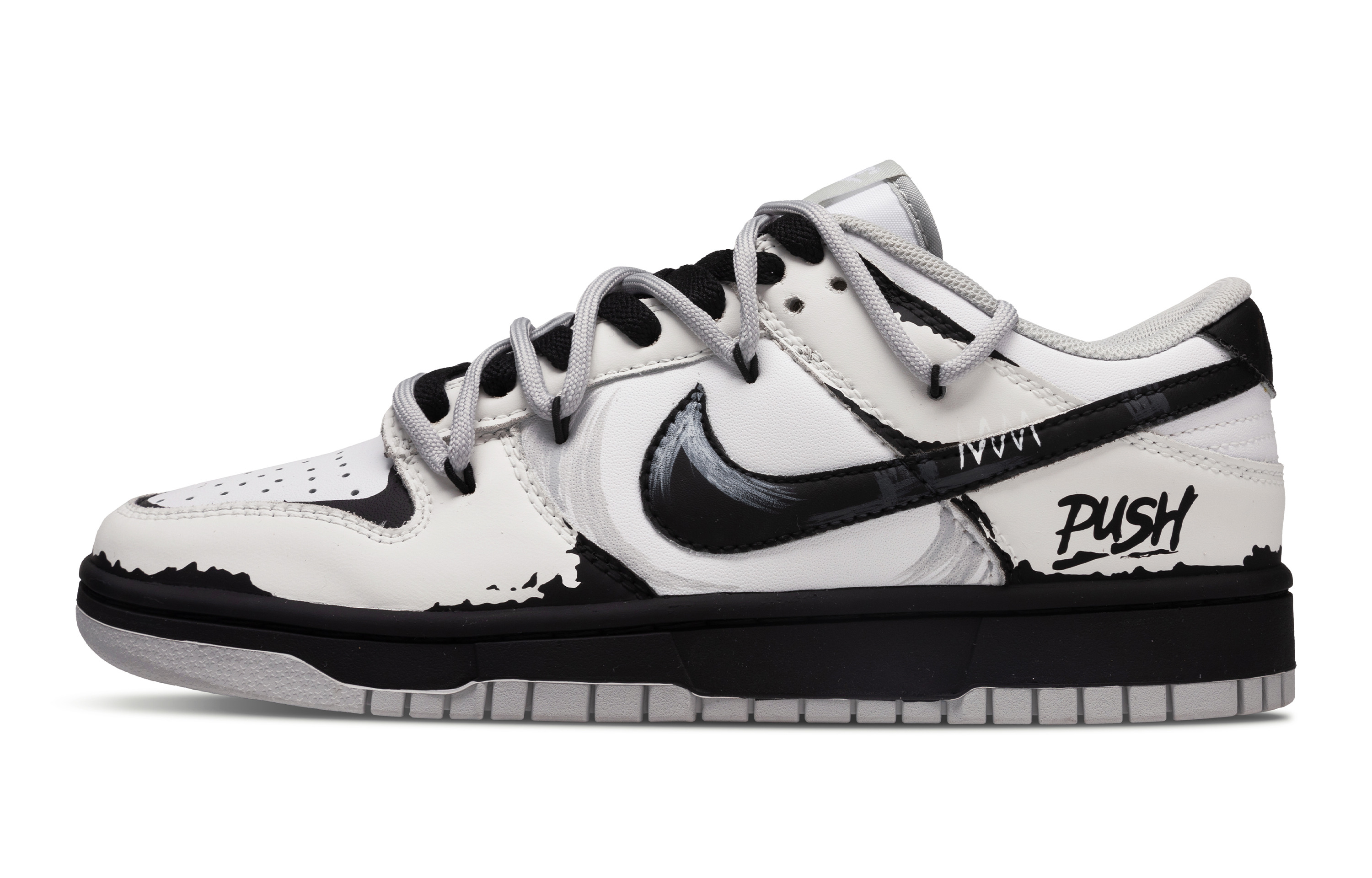 

Nike Кроссовки для скейтбординга Dunk Turbine, износостойкие, нескользящие, низкие, мужские, черно-белые