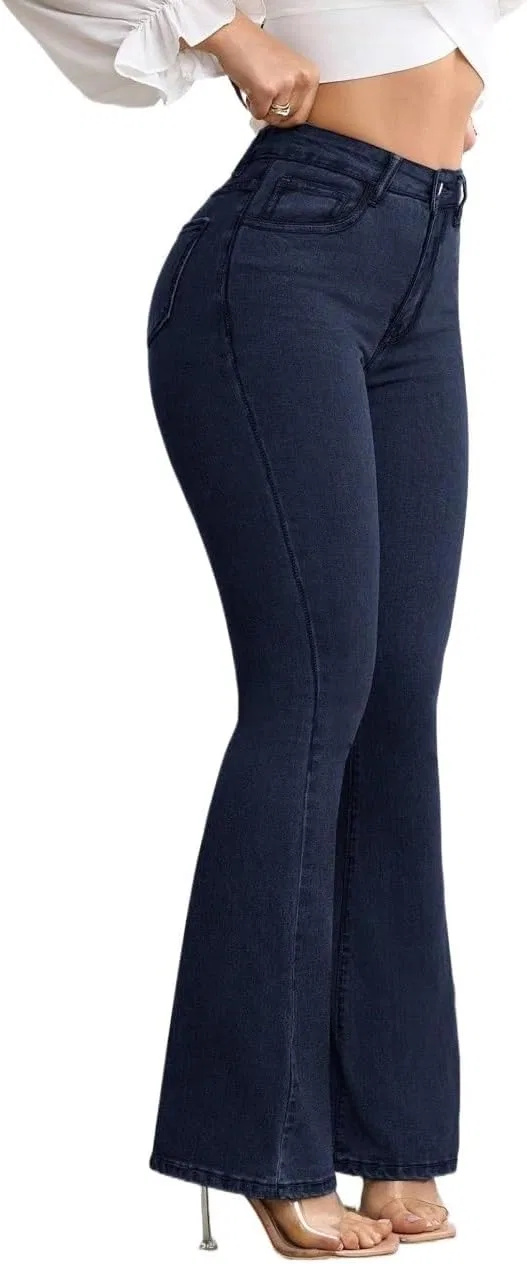 Джинсы мешковатые с высокой талией, Royal Blue