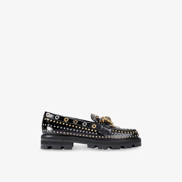 Лоферы Kurt Geiger London Mansion с шипами, черынй