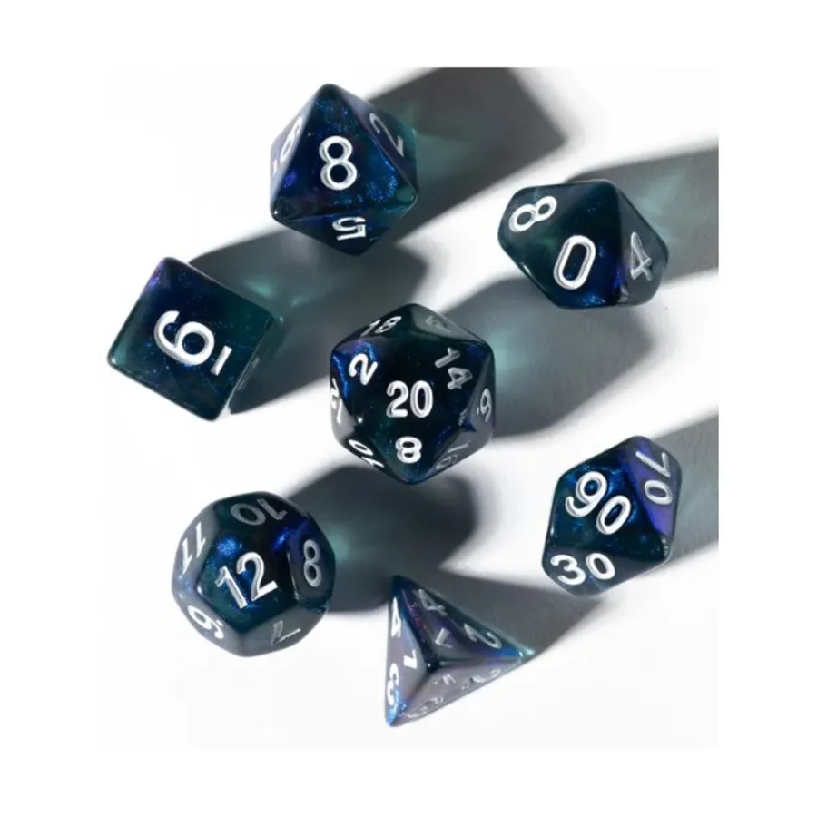 

Поликомплект — раскопанное сокровище — сапфир (8), RPG Dice Sets