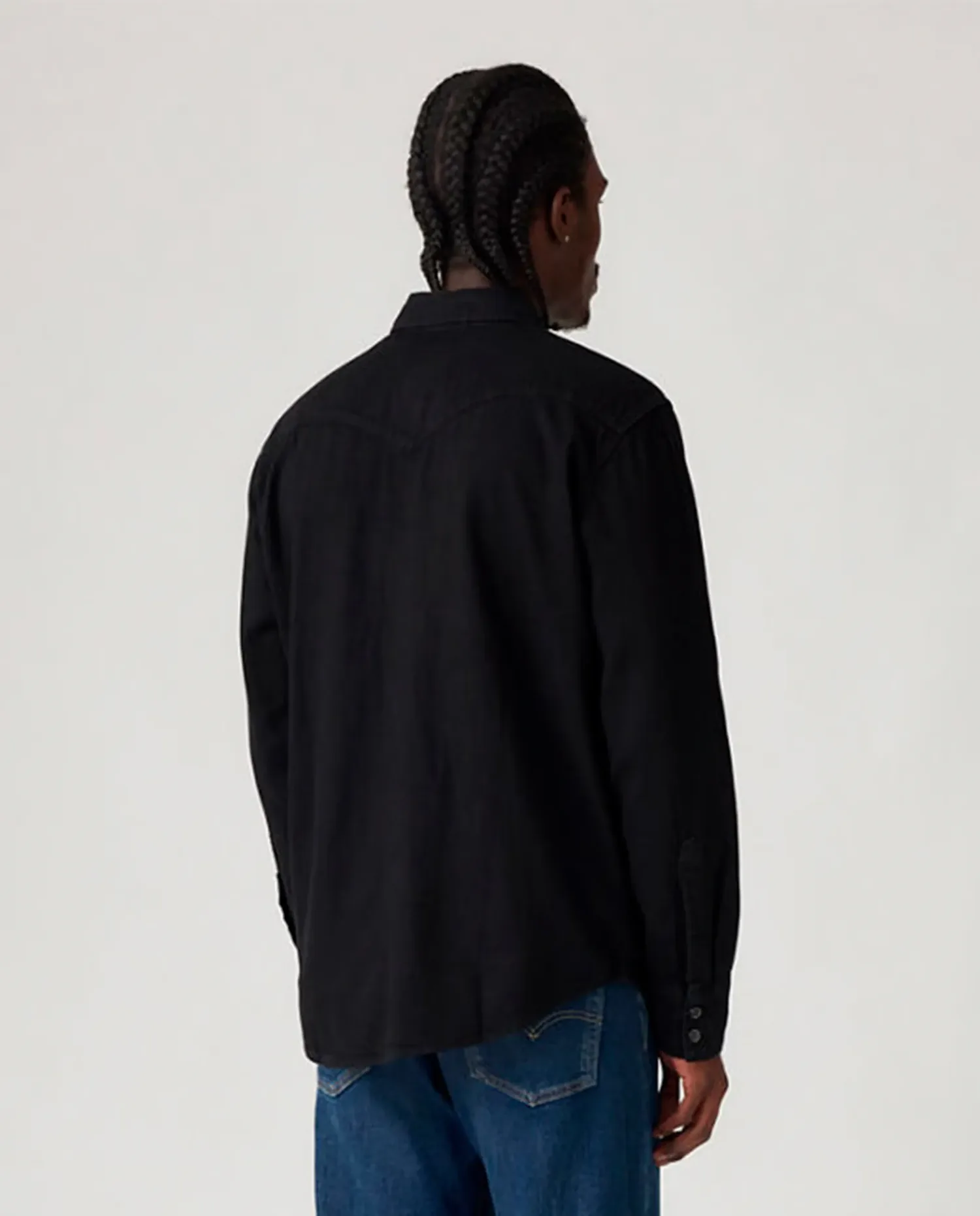 Рубашка мужская джинсовая с длинными рукавами Levi's, черный — фото 2