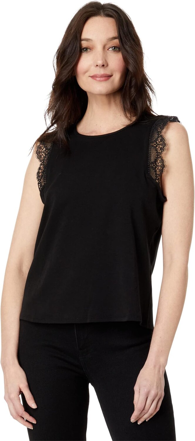 

Блуза Vince Camuto Sleeveless Blouse with Trim, цвет Rich Black