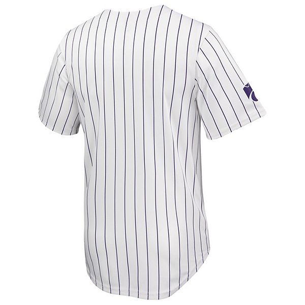 Мужская белая бейсбольная футболка kansas state wildcats limited Nike — фото 4