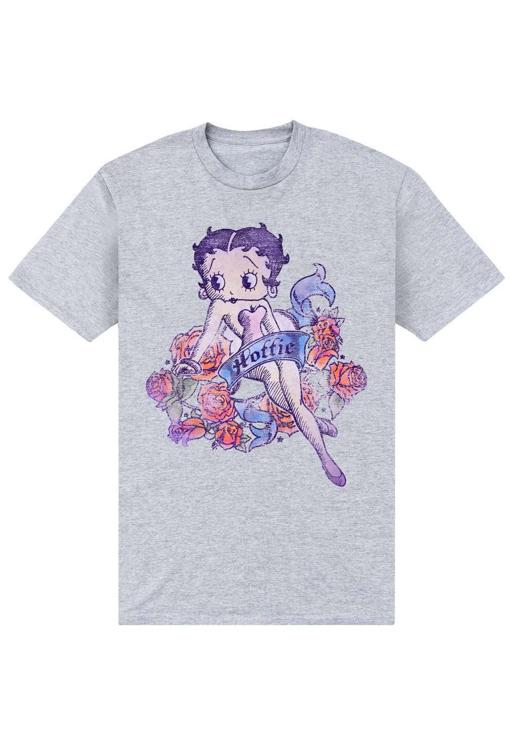

Футболка с принтом BETTY BOOP HOTTIE TATTOO Henry Tiger, цвет Heather Grey
