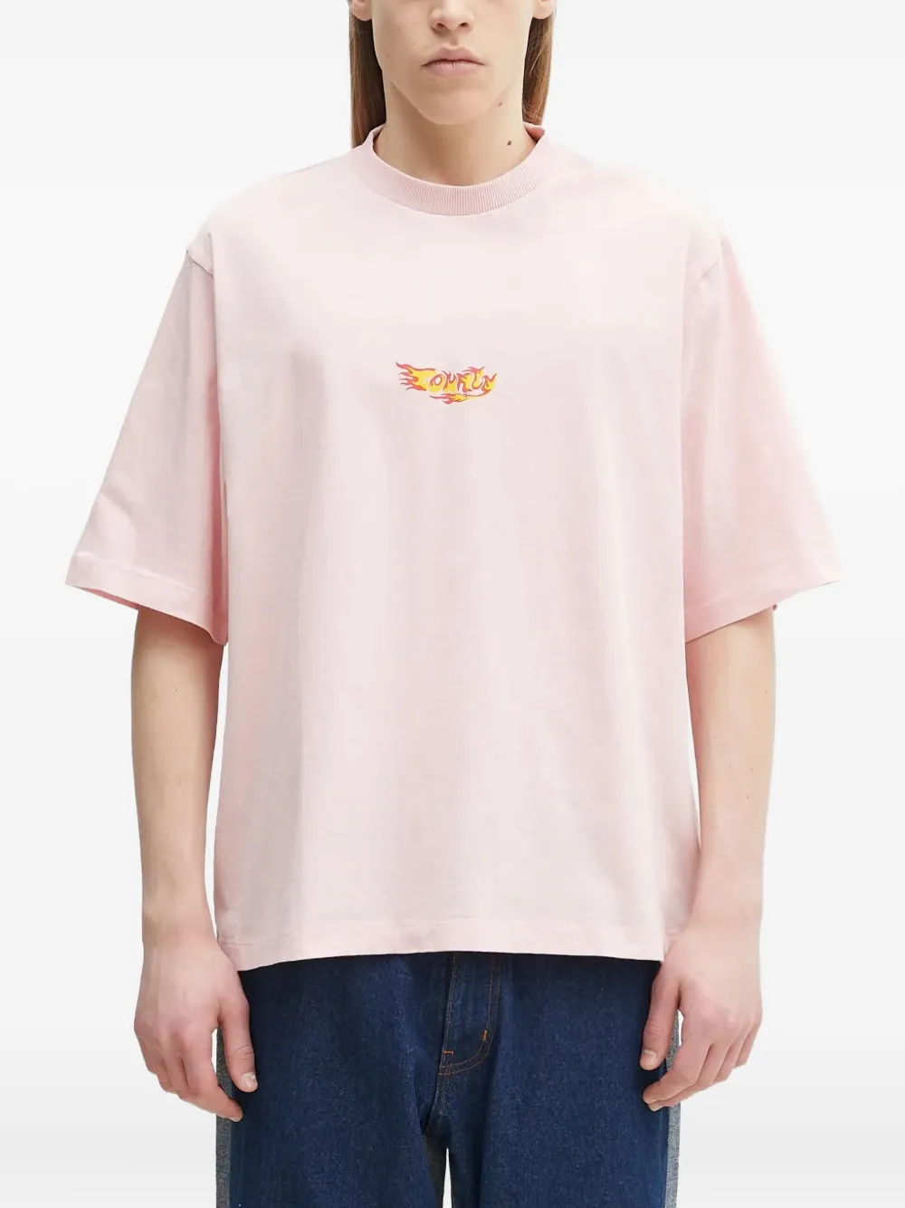 

Футболка с графичным принтом Marcelo Burlon County Of Milan, розовый