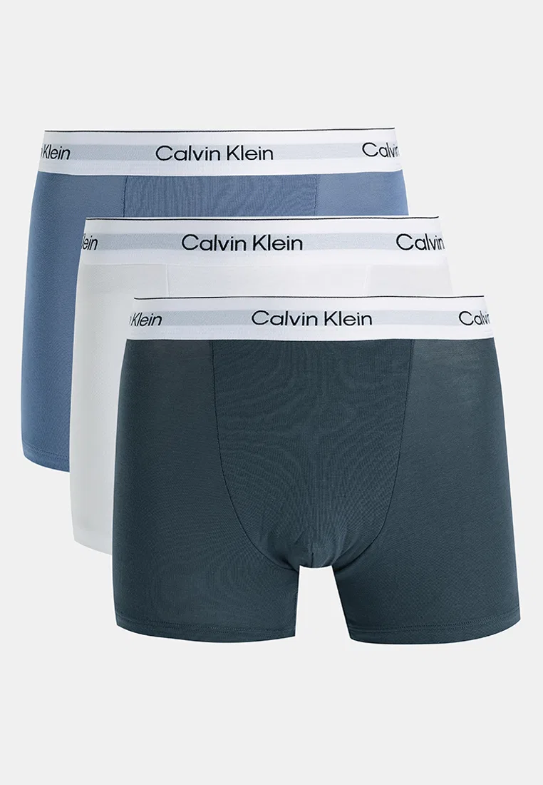 Трусы, свободная посадка, 3 шт., Relaxed Fit Trunks Calvin Klein, мультиколор
