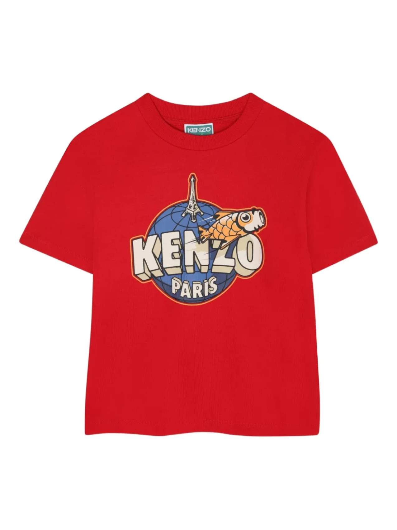 

Kenzo Kids футболка с логотипом, красный