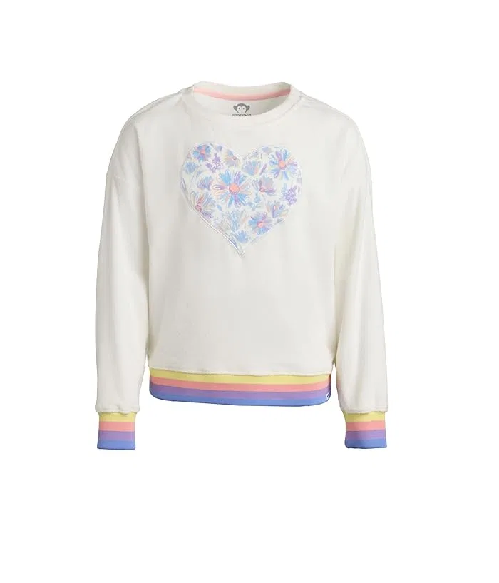 Свитшот с цветочным принтом Cara Appaman Kids, White
