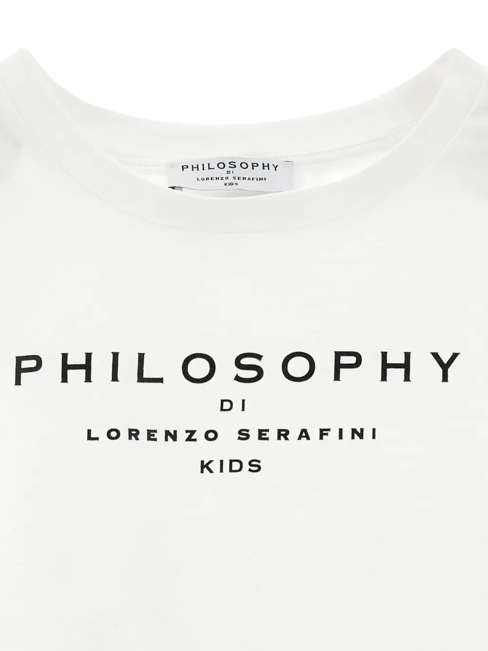 Футболка с логотипом Philosophy Di Lorenzo Serafini Kids, белый — фото 3