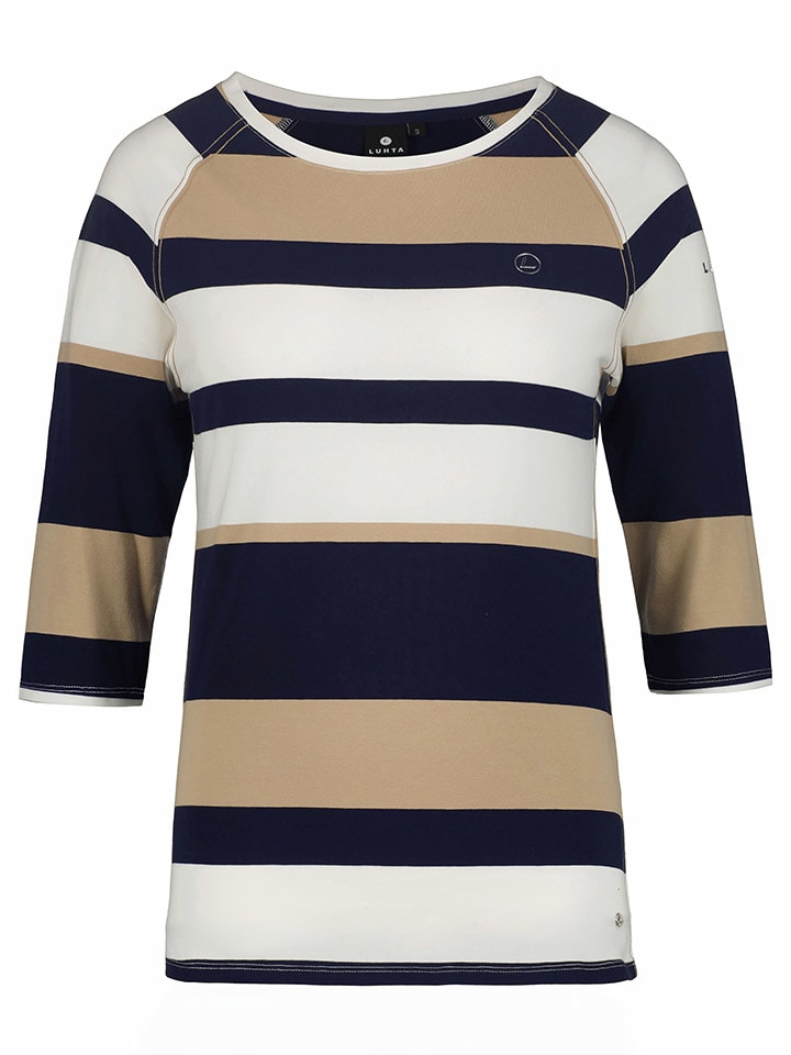 

Функциональная рубашка Хадли темно-синего/бежевого цвета LUHTA