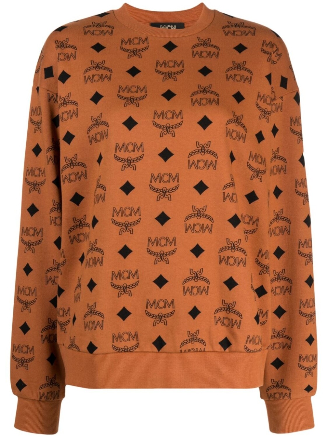 

MCM толстовка с монограммой, коричневый