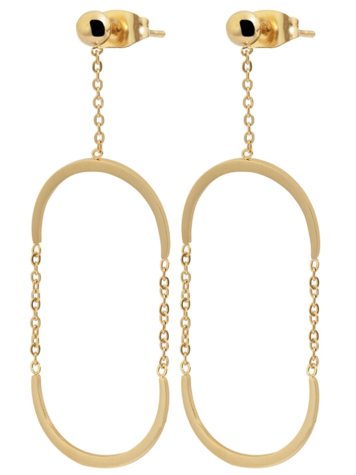 

Adeliás Женские серьги из нержавеющей стали в золотом исполнении