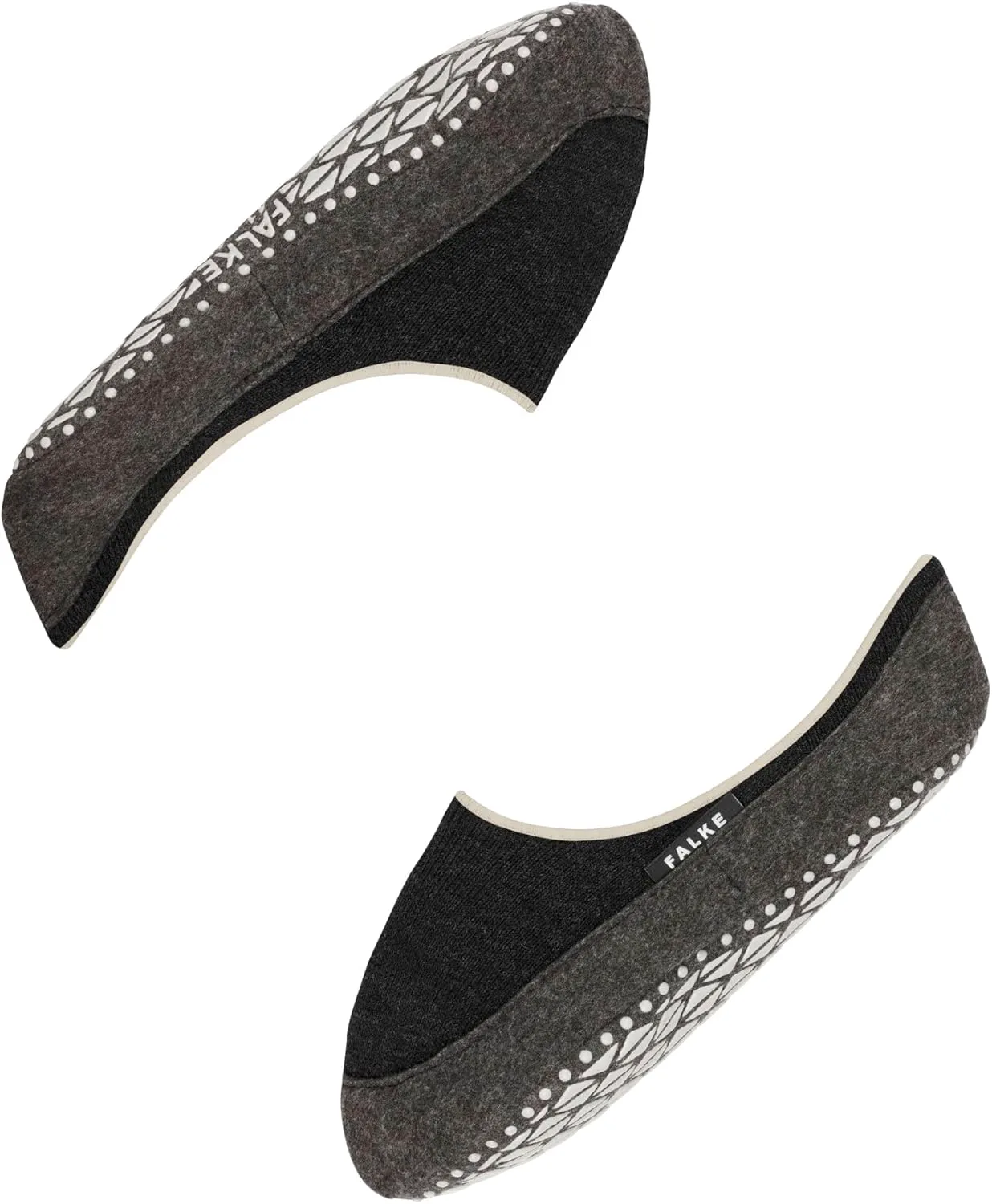 Мужские домашние носки-тапочки FALKE Cosyshoe, 1 пара, антрацит — фото 3