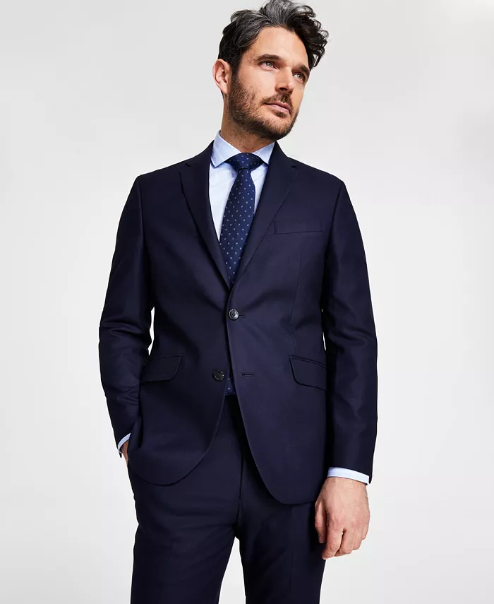 

Мужской пиджак Techni-Cole Slim-Fit из костюмного комплекта Kenneth Cole Reaction, синий