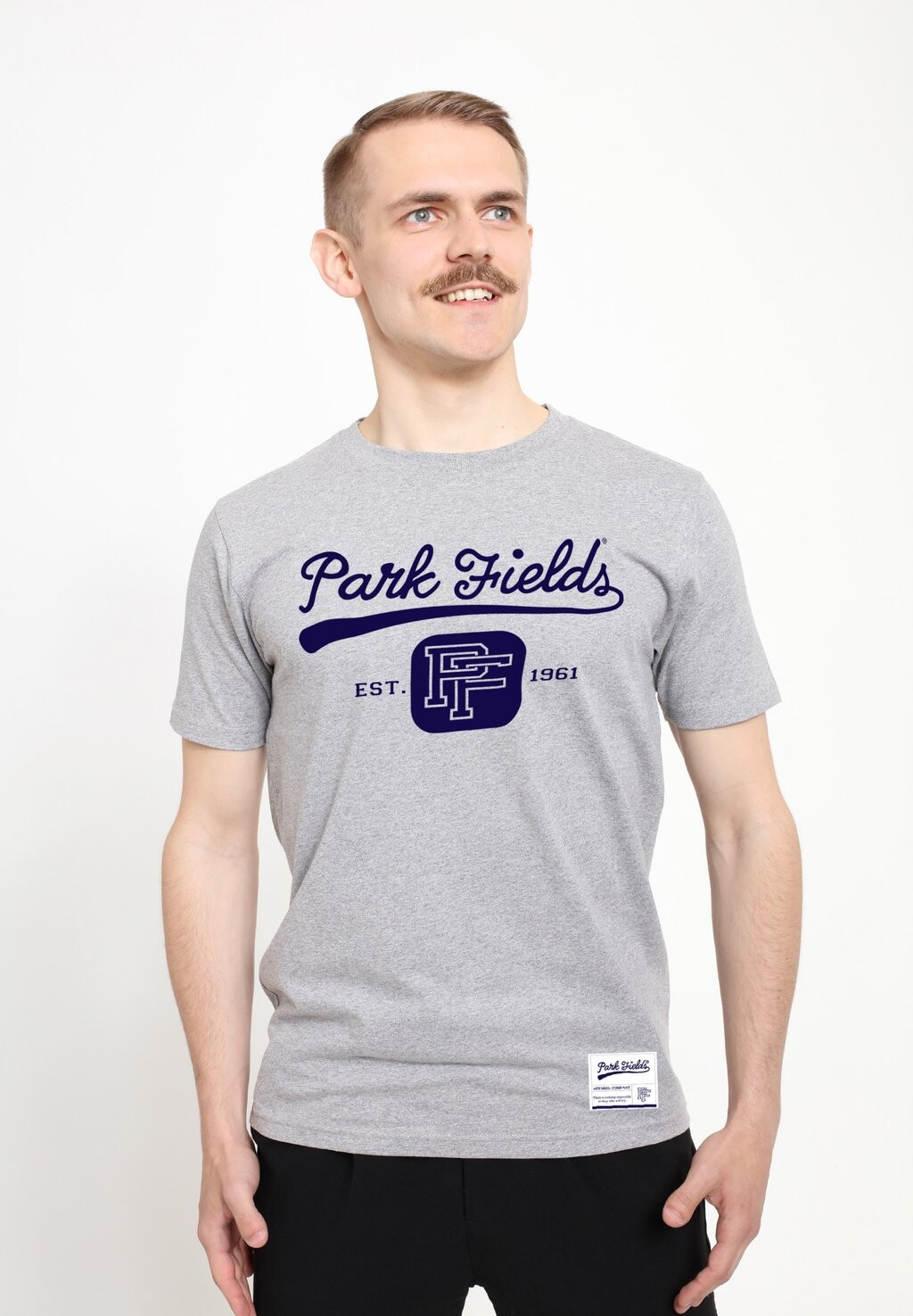 

Футболка с принтом PARK FIELDS VARSITY EST 1961 Henry Tiger, светло-серый